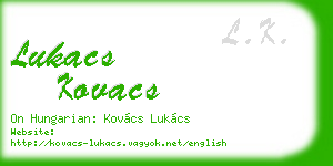 lukacs kovacs business card